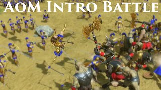 Age of Mythology Retold  Original Intro Battle Recreated [upl. by Novonod450]