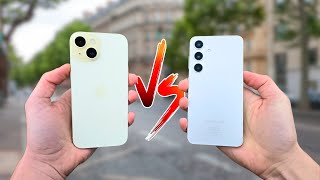 iPhone 15 vs Galaxy S24  Faîtes le bon choix [upl. by Emmey]