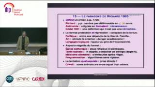 9  Lectures  JeanYves Girard 23 Questce quune question  le format [upl. by Annayk591]