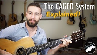 The CAGED System Explained  Music Theory Guitar Lesson [upl. by Rhea]