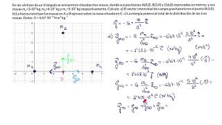 PROBLEMA INTERACCIÓN GRAVITATORIA MASAS FIJAS [upl. by Adiari]