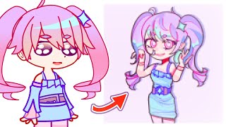 Letting my OC’s draw them selves 😳  Gacha Club [upl. by Idola]