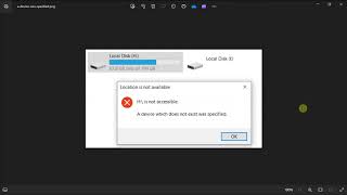 FIX ERROR quotA Device Which Does Not Exist Was Specifiedquot  Windows 10 amp 11 [upl. by Kaden]