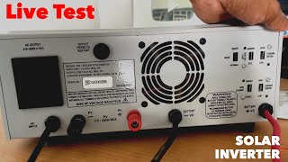 Microtek Solar Inverter Live Test with Solar Panel  Solar Inverter All Settings and Features [upl. by Irpak]