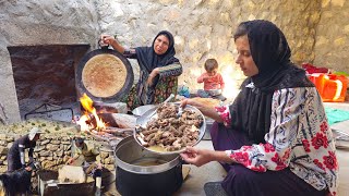 IRAN Nomadic life  a good breakfast in nomadic life  Nomadic lifestyle of Iran [upl. by Yenahpets]