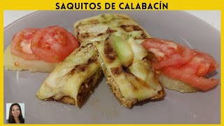 Saquitos de CALABACÍN Rellenos  Recetas fáciles [upl. by Harelda]