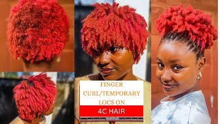 DETAILED Finger Coil Tutorial on 4C Natural hair [upl. by Verine]