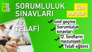 TELAFİ SORUMLULUK SINIF GEÇME HAKKINDA HER ŞEY  12 SINIF MEZUNİYET DURUMU  TELAFİ ZORUNLU MU [upl. by Leunammi]