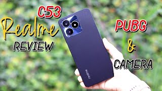 REALME C53 REVIEW amp UNBOXING  CAMERA amp PUBG TEST [upl. by Alethia]