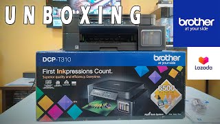 BROTHER DCP T310 Printer Unboxing and Initial Setup with 2 Years Warranty [upl. by Ahsillek]