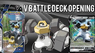 POKEMON TCG MELMETAL V BATTLE DECK OPENING [upl. by Ebanreb909]