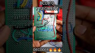 BCD TO 7 SEGMENT DECODER WITH CD4511 IC shorts arduino nodemcu esp8266 led diy [upl. by Uird]