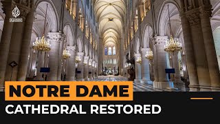 A first look at the fully restored Notre Dame Cathedral  AJ Shorts [upl. by Hbahsur]