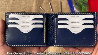 Genuine Leather Hand Stitched Wallet  Sarkar Leather Sialkot [upl. by Daley]