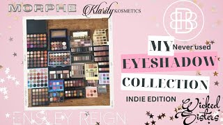 EYESHADOW COLLECTION  makeupinventory eyeshadowcollection [upl. by Eelana518]