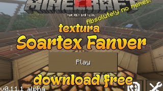 Minecraft PE 0111  Soartex Fanver Texture Pack Textura [upl. by Eilyac]