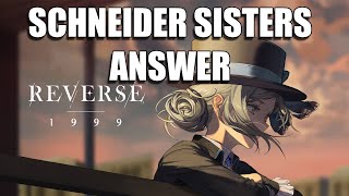 Reverse 1999  How Many Older Sisters Does Schneider Have Answer [upl. by Ahsats]