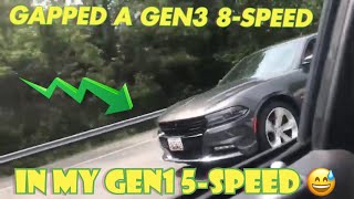 Gen 1 Chrysler 300c 57 hemi vs Gen 3 Dodge Charger RT [upl. by Hayilaa342]