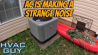 Investigating Odd Noises From a Condenser hvacguy hvaclife [upl. by Kaela]