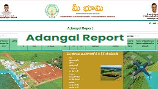 ROR1 Adangal Report Download 2024 andhrapradesh Meebhoomi apgovt land details views [upl. by Lamahj]