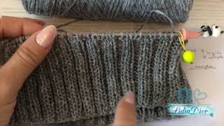 Tutorial cappello maglia con Ferri circolari con modello particolare [upl. by Guglielma]