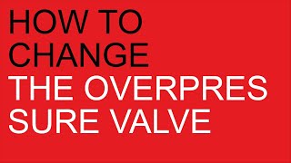 Anita PL042 How to change the overpressure valve [upl. by Lan]