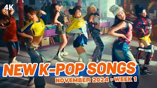 NEW KPOP SONGS  NOVEMBER 2024 WEEK 1 [upl. by Cathee]