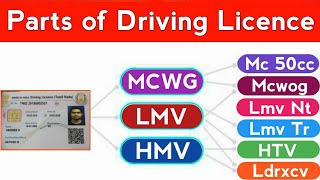 Types of Driving Licence in India 2024  Driving Licence Category amp Class of Vehicles in Hindi [upl. by Odo]