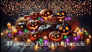 Halloween Pumpkin Spectacle 🎃  Cozy JackOLantern Ambience with Festive Lights amp Custom Music [upl. by Davide]