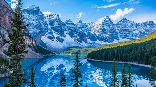 Relaxing Beautiful Music Peaceful Instrumental Music in video in 4k quotCanadian Rockysquot by Tim Janis [upl. by Aniram]