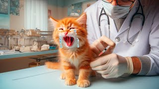 The kitten got a shot 😿 cat catstory [upl. by Wicks]