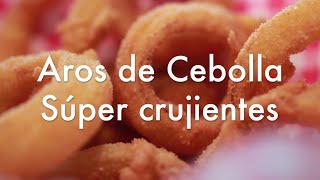 Aros de Cebolla Caseros Crujientes  Receta con tempura y rebozado ✅ [upl. by Iliram]