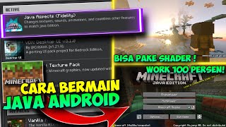 Minecraft JAVA DI ANDROID  LANCAR BANGET NO LAG  Mcpe 121  Pojav Android 121 [upl. by Aissac973]