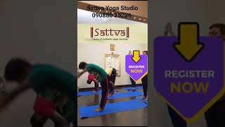 Sattva Yoga Studio Regular YogaPranayama Meditation ClassesCall90880 25226 wwwsattvayogcom [upl. by Emerick]