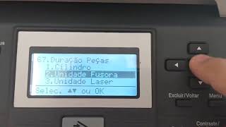 Verificar a vida útil restante das peças Brother DCP 8080DN [upl. by Ahsilif]