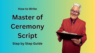 Master of Ceremony Script Step by Step Guide [upl. by Airdnaz]