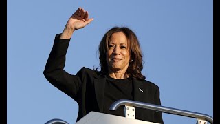 Harris embarks on media blitz and tries to edge out Trump in key swing states [upl. by Nodroj]