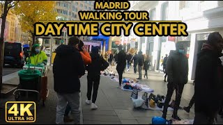 Madrid Spain  Virtual Walking Tour  Gran Via Callao amp Sol🇪🇦 4k Ultra HD 60FPS [upl. by Aneehsak]