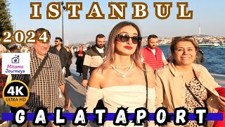 Istanbul Galataport 4K Walking Tour  Modern Port Cruise Ship Concert Food amp Cafes  October 2024 [upl. by Ahs]