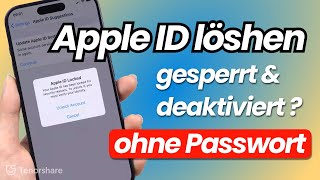 Apple ID löschen  Apple ID aus Sicherheitsgründen gesperrt Apple ID deaktiviert und gesperrt [upl. by Hpesoj]