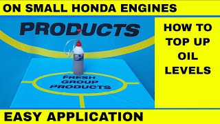 How to fill up small Honda engines with oil [upl. by Eniluj534]