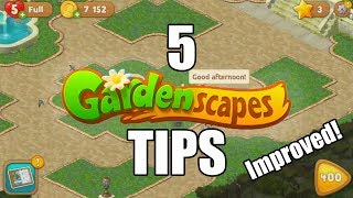 5 Tips to Pass Gardenscapes levels [upl. by Yenatirb287]