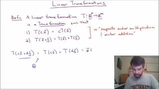 Linear Transformations [upl. by Narret3]