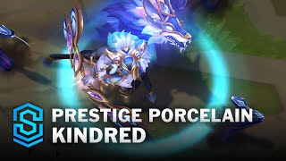 Prestige Porcelain Kindred Skin Spotlight  PreRelease  PBE Preview  League of Legends [upl. by Suneya]