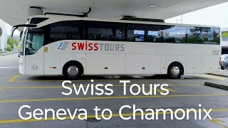 Geneva Airport to Chamonix by bus with Swiss Tours Coach Full Ride and Travel Review Tips [upl. by Voltmer]