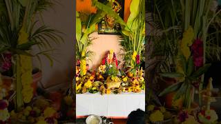 Ganesha Chathurthi minivlog45 Ganesha Poole  Gowri bagina  festivalvlog shortsfeed festivalvlog [upl. by Malda]