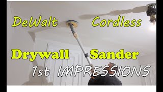 DeWalt Drywall sander REVIEW  20v MAX  DCE800  Unboxing Using First Impressions [upl. by Eulau]