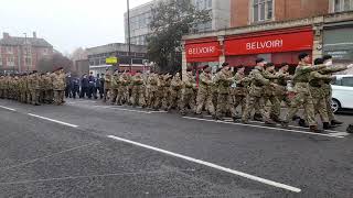 Grantham Town Remembrance parade 2022 [upl. by Aicirtam]