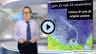 Tendenza Meteo fino a inizio Dicembre primo vero assaggio di inverno [upl. by Annaiv]