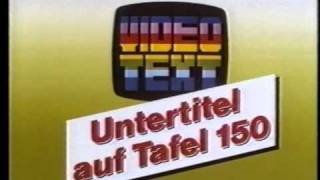 ARD Videotext Untertitel auf Tafel 150 [upl. by Eivla]